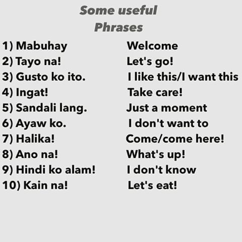 common phrases in tagalog